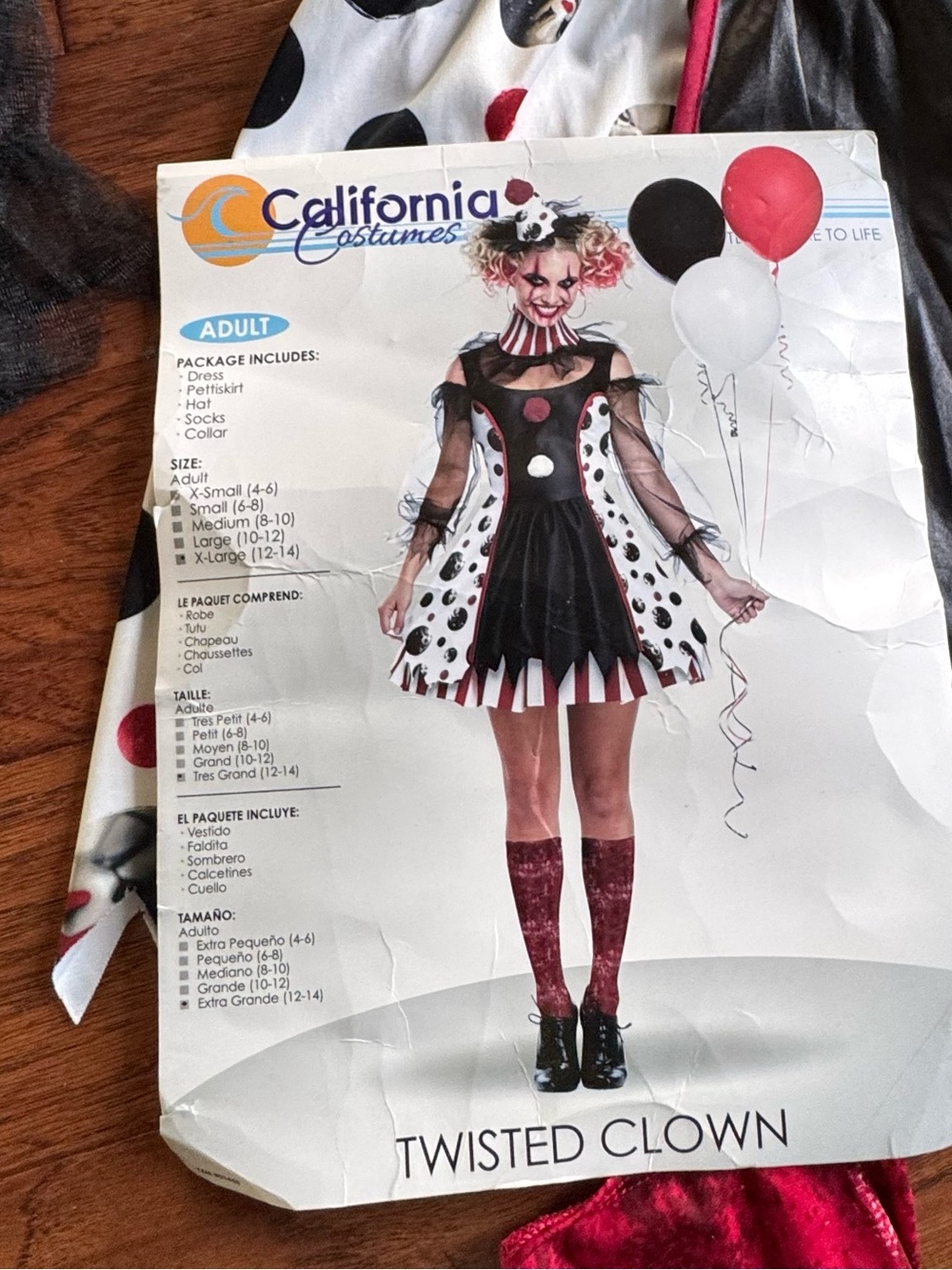 Twisted Clown Adult Costume